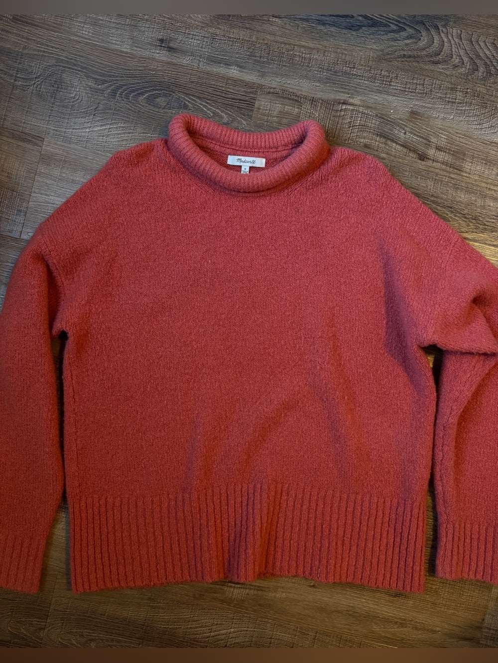 Madewell Rust Red Crewneck Sweater